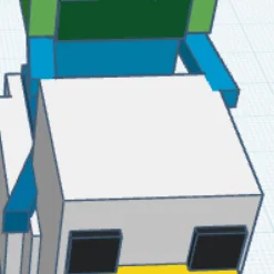 Mô hình 3D Chicken Jockey - Zombies cưỡi Gà Minecraft siêu ngầu