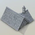 Mô hình nhà kiểu Tudor cho game chiến thuật 28mm - Thumbnail 3