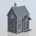 Mô hình nhà kiểu Tudor cho game chiến thuật 28mm - Thumbnail 4