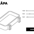 Hộp đựng tùy chỉnh cho bảng treo IKEA Skadis (Parametric Skådis) - Thumbnail 3
