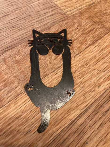 Kẹp sách hình chú mèo đeo kính dễ thương in 3D - Image 3