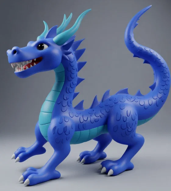 Mô hình rồng con Drago Cinese 3D đáng yêu cho trang trí - Image 1