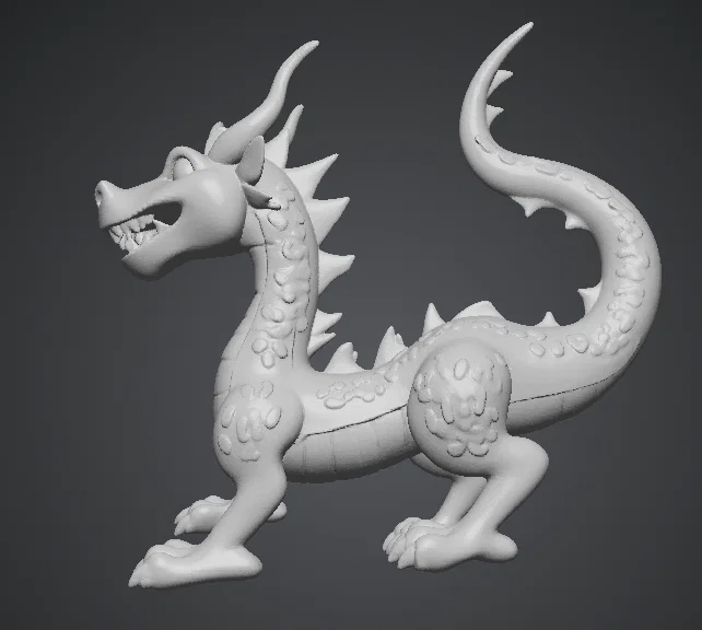 Mô hình rồng con Drago Cinese 3D đáng yêu cho trang trí - Image 2