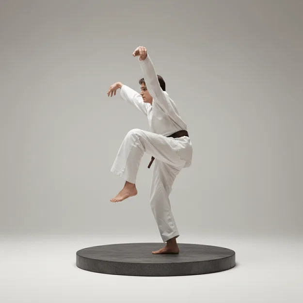 Mô hình 3D Ralph - The Karate Kid 1984 (Tư thế Hạc Tấn) - Image 1