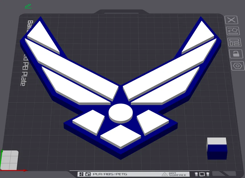 Mô hình logo Không quân Hoa Kỳ (US Air Force Logo) in 3D tinh xảo - Image 2