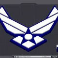 Mô hình logo Không quân Hoa Kỳ (US Air Force Logo) in 3D tinh xảo - Thumbnail 2