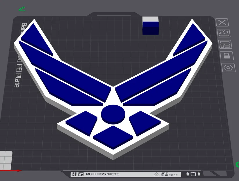 Mô hình logo Không quân Hoa Kỳ (US Air Force Logo) in 3D tinh xảo - Image 4