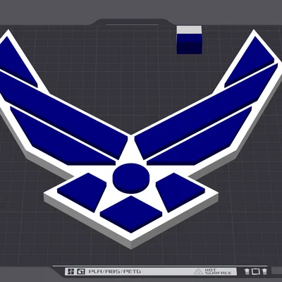 Mô hình logo Không quân Hoa Kỳ (US Air Force Logo) in 3D tinh xảo