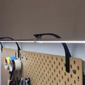 Giá đỡ thanh đèn LED cho bảng SKADIS của Ikea - Thumbnail 1