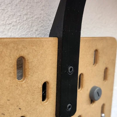 Giá đỡ thanh đèn LED cho bảng SKADIS của Ikea