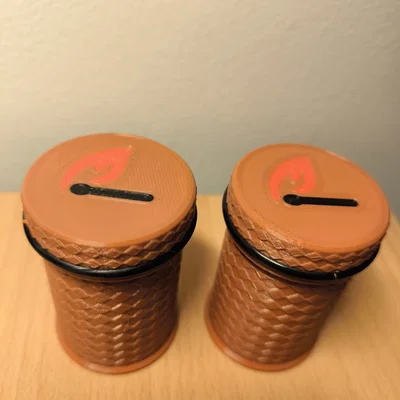 Hộp chống nước đựng diêm và đồ nhóm lửa