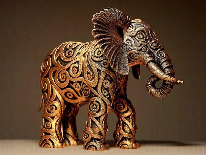 Tác phẩm điêu khắc Voi nghệ thuật (Designer ELEPHANT Sculpture) - Image 1