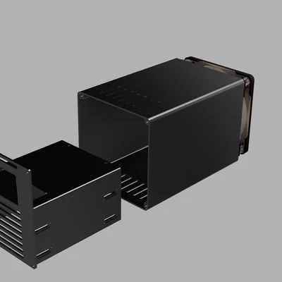 Zimaboard NAS - Case gắn ổ cứng 3.5 inch kèm quạt làm mát