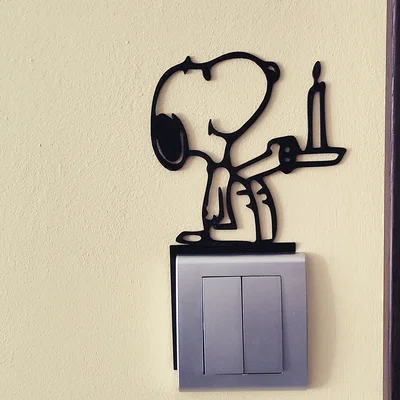 Mô hình trang trí công tắc/ổ cắm Snoopy – Mẫu in 3D số 5