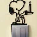 Mô hình trang trí công tắc/ổ cắm Snoopy – Mẫu in 3D số 5 - Thumbnail 2