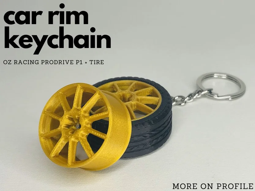 Móc khóa hình bánh xe OZ racing prodrive P1 in 3D độc đáo - Image 1