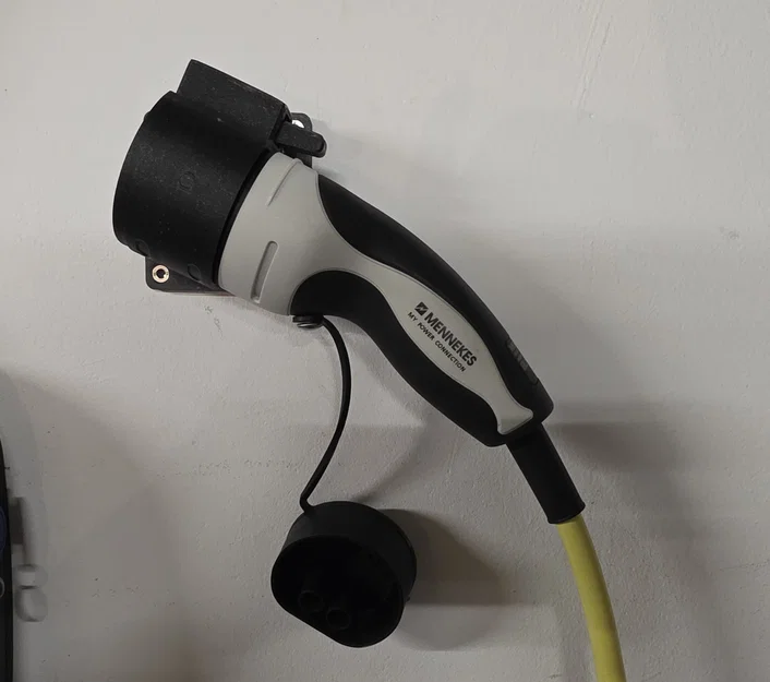 Giá treo cáp sạc EV Type-2 kiểu "Klick", lắp song song với tường - Image 3