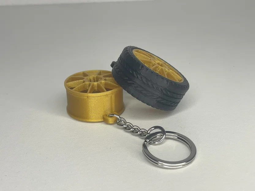 Móc khóa hình bánh xe OZ racing prodrive P1 in 3D độc đáo - Image 3