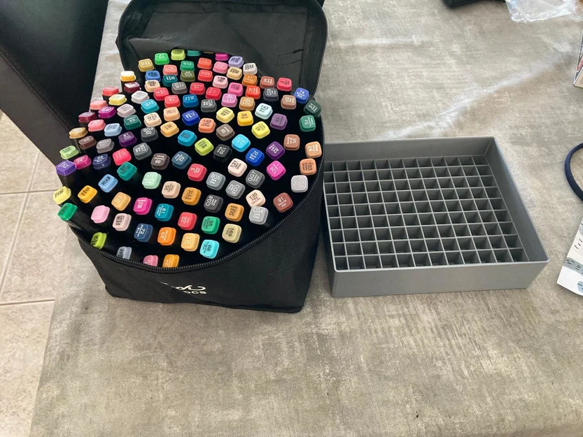 Khay in 3D đựng 120 bút Marker chuyên nghiệp cho túi xách - Image 3