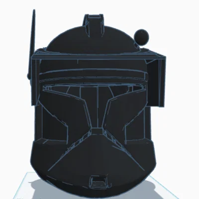 Mô hình 3D Mũ bảo hiểm Clone Trooper cực chất cho fan Star Wars