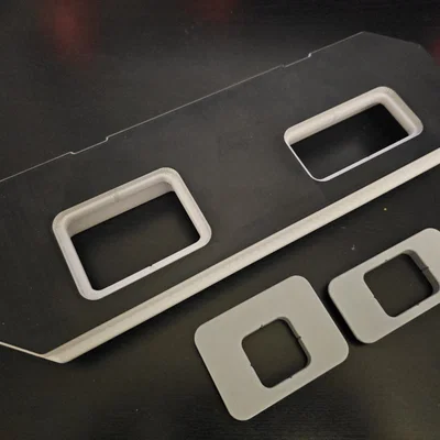 Bộ khuôn phay (router jig) cho tấm chắn khóa cửa (strike plate)