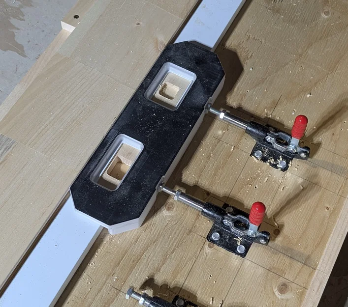 Bộ khuôn phay (router jig) cho tấm chắn khóa cửa (strike plate) - Image 8