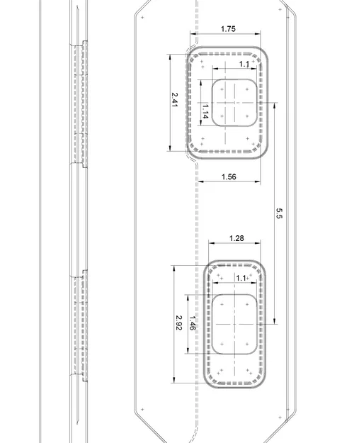 Bộ khuôn phay (router jig) cho tấm chắn khóa cửa (strike plate) - Image 9