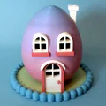 Mô hình Ngôi Nhà Trứng Phục Sinh (Easter Egg House) - Thumbnail 1