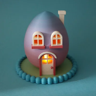 Mô hình Ngôi Nhà Trứng Phục Sinh (Easter Egg House)