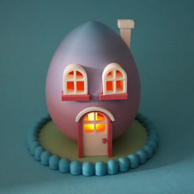 Mô hình Ngôi Nhà Trứng Phục Sinh (Easter Egg House) - Image 5
