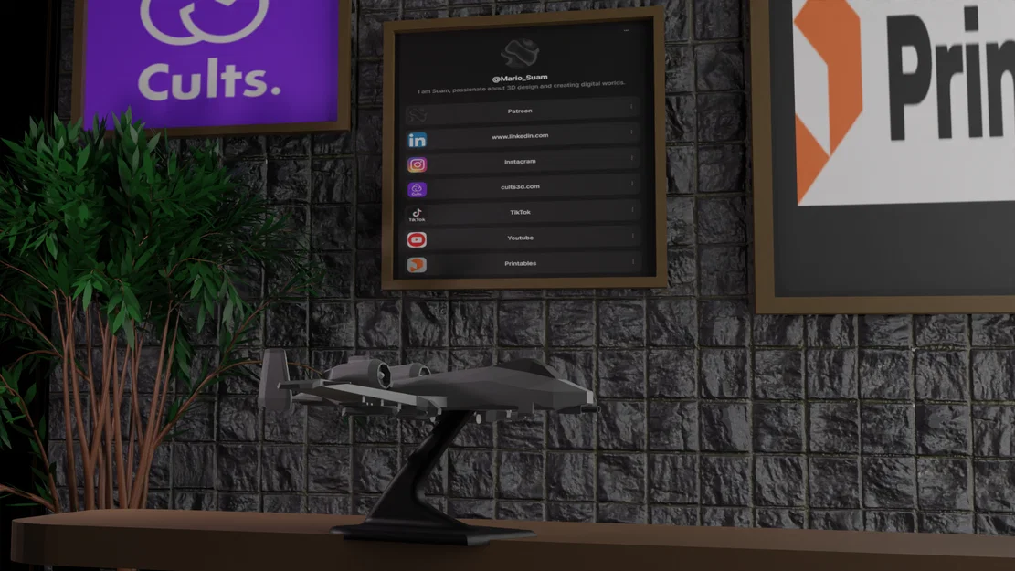 A-10 Thunderbolt II – Mô hình in 3D - Image 1