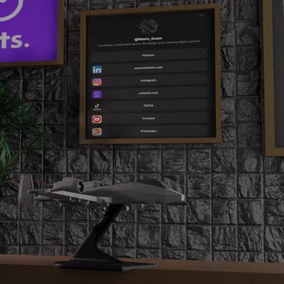 A-10 Thunderbolt II – Mô hình in 3D