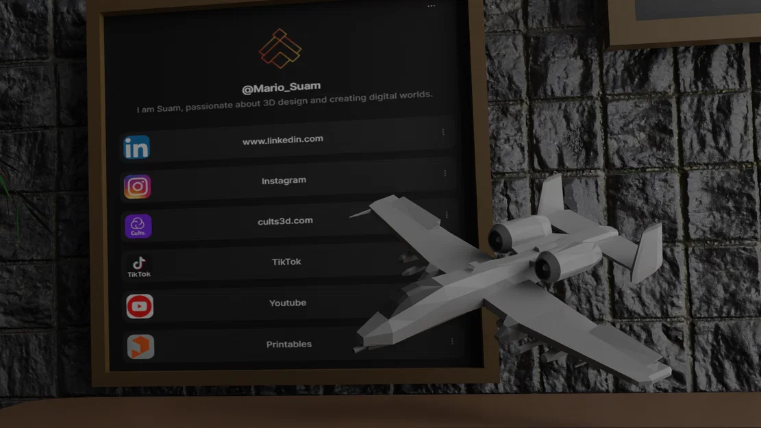 A-10 Thunderbolt II – Mô hình in 3D - Image 4