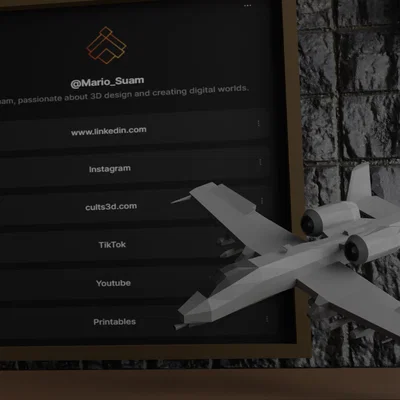 A-10 Thunderbolt II – Mô hình in 3D