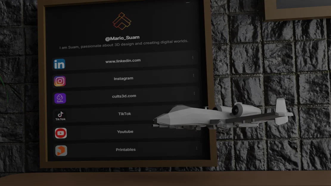 A-10 Thunderbolt II – Mô hình in 3D - Image 6