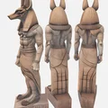 Mô hình tượng thần Anubis X3 – Đồ trang trí 3D phong cách Ai Cập cổ đại - Thumbnail 2