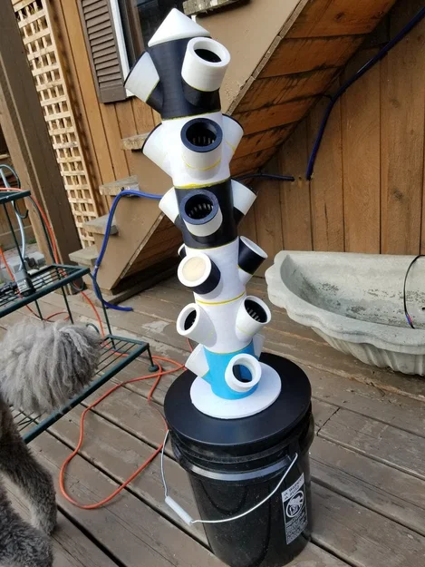 Tháp Trồng Cây Thủy Canh Lắp Ghép (Modular Hydroponic Tower Garden) - Image 2