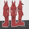 Mô hình tượng thần Anubis X3 – Đồ trang trí 3D phong cách Ai Cập cổ đại - Thumbnail 4