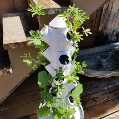 Tháp Trồng Cây Thủy Canh Lắp Ghép (Modular Hydroponic Tower Garden)