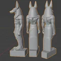 Mô hình tượng thần Anubis X3 – Đồ trang trí 3D phong cách Ai Cập cổ đại - Thumbnail 6
