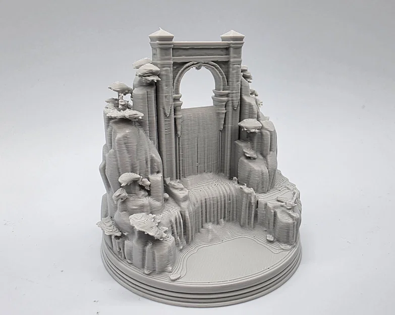 Mô hình tiểu cảnh Thác nước dưới cổng vòm - Image 1