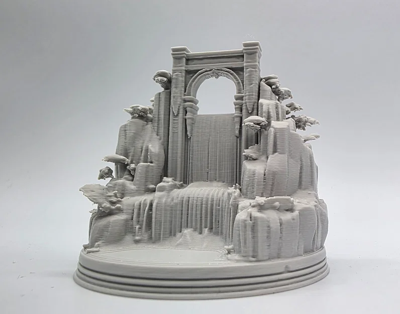 Mô hình tiểu cảnh Thác nước dưới cổng vòm - Image 2