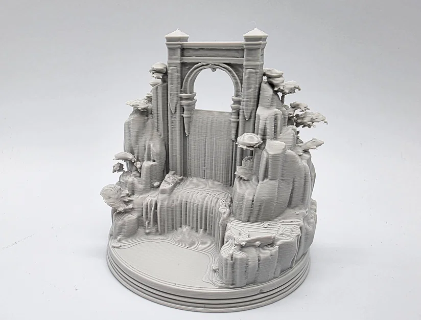 Mô hình tiểu cảnh Thác nước dưới cổng vòm - Image 5