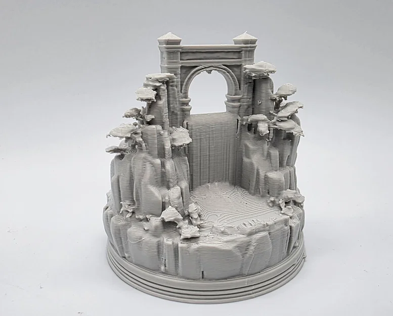 Mô hình tiểu cảnh Thác nước dưới cổng vòm - Image 6