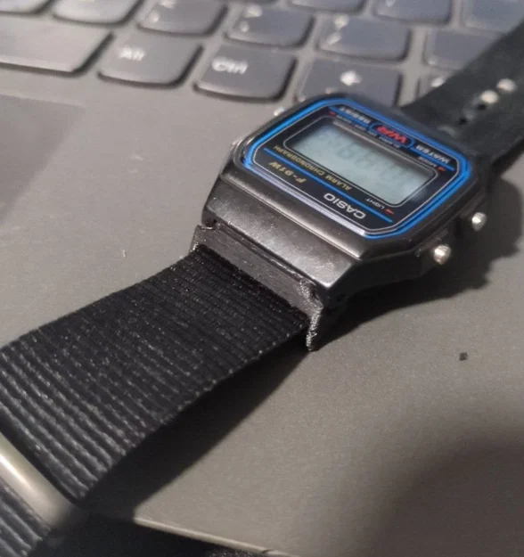 Ngàm chuyển đổi dây đeo Nato 20mm cho Casio F91W - Image 1