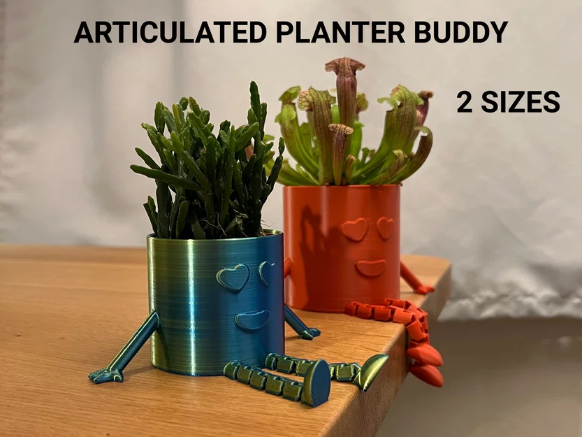 Articulated Planter Buddy - Chậu cây trái tim đáng yêu - Image 1