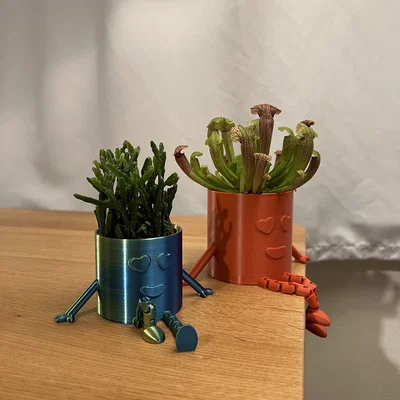 Articulated Planter Buddy - Chậu cây trái tim đáng yêu