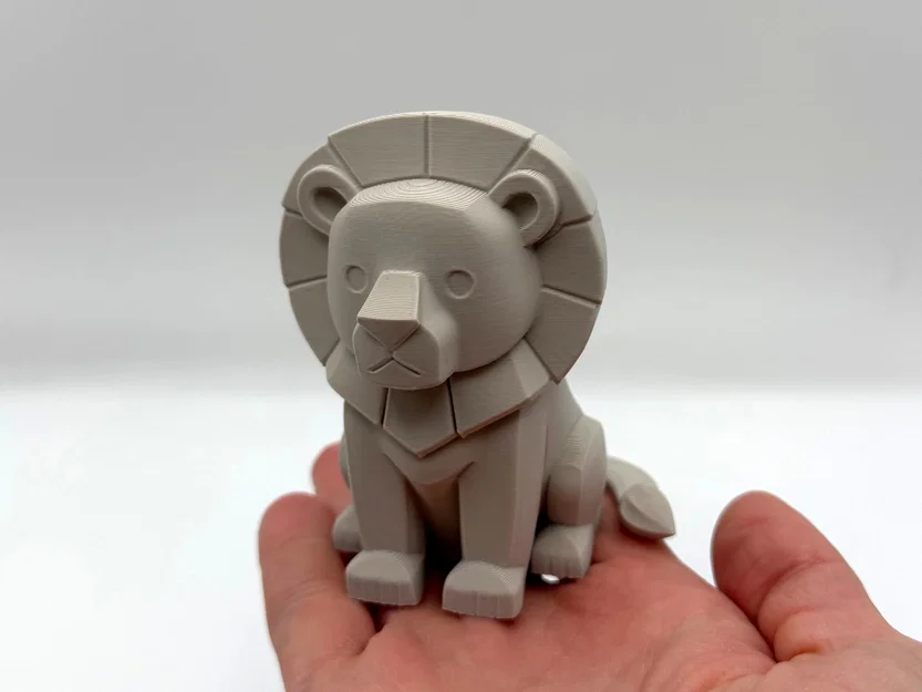 Tượng Sư Tử Khắc Gỗ – Mô hình trang trí tối giản - Image 1