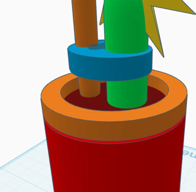 Mô hình chậu hoa trang trí để bàn in 3D sáng tạo - Image 2