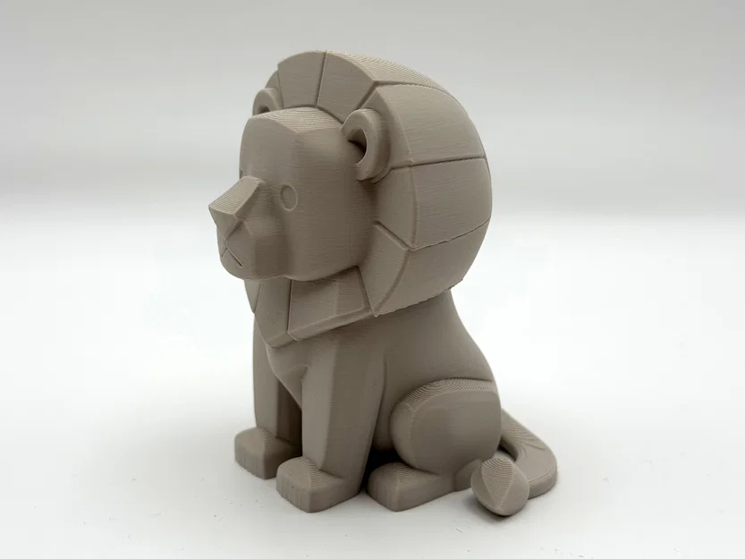 Tượng Sư Tử Khắc Gỗ – Mô hình trang trí tối giản - Image 3